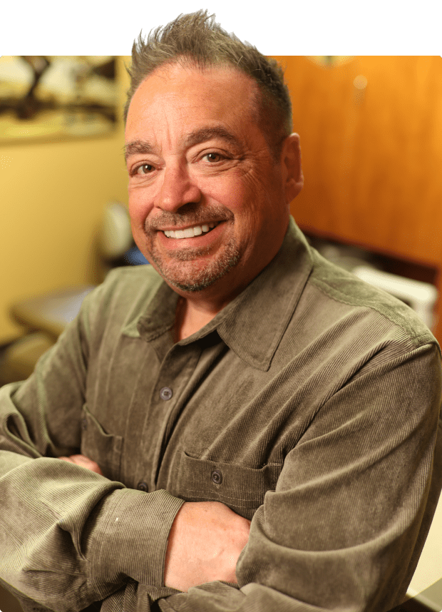 Dr. Ron Sherman joyfully smiling